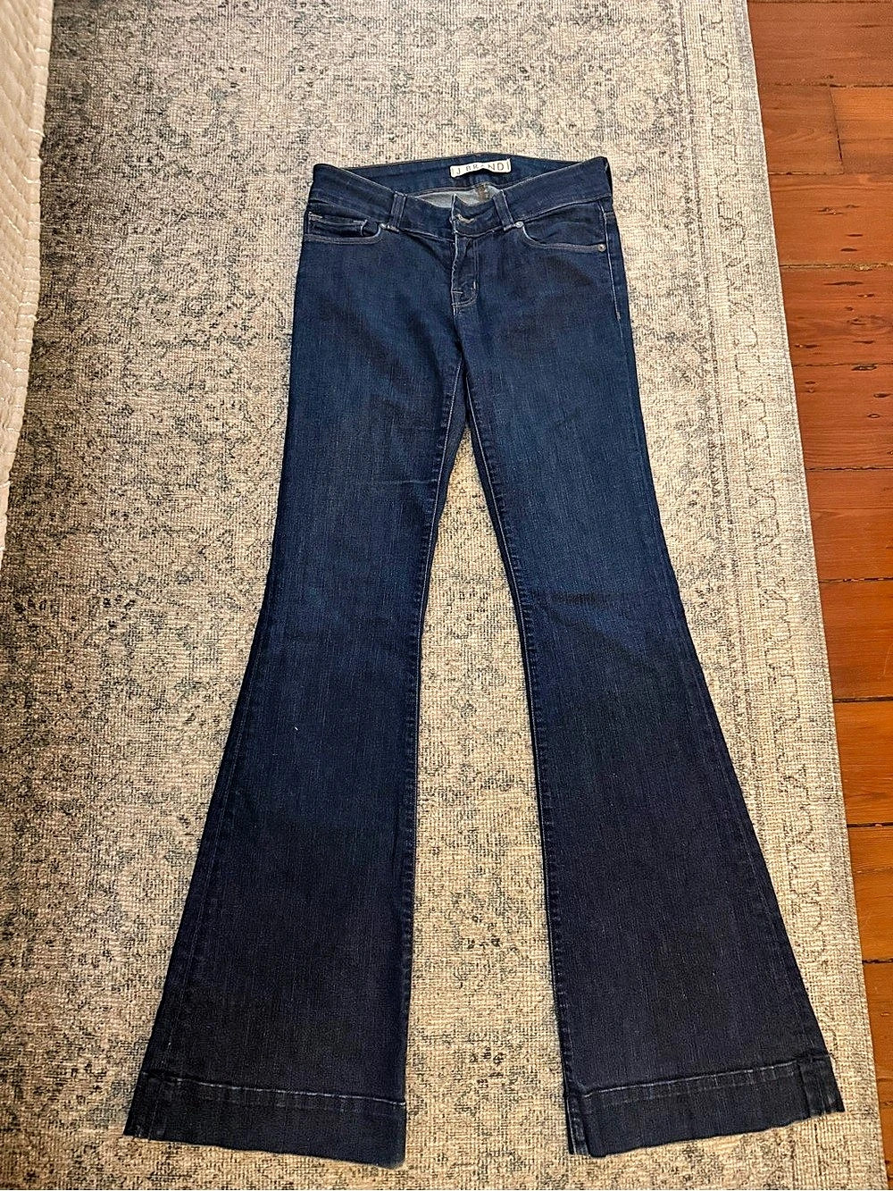 J Brand Flare Low Rise Jeans Blue Waist 26